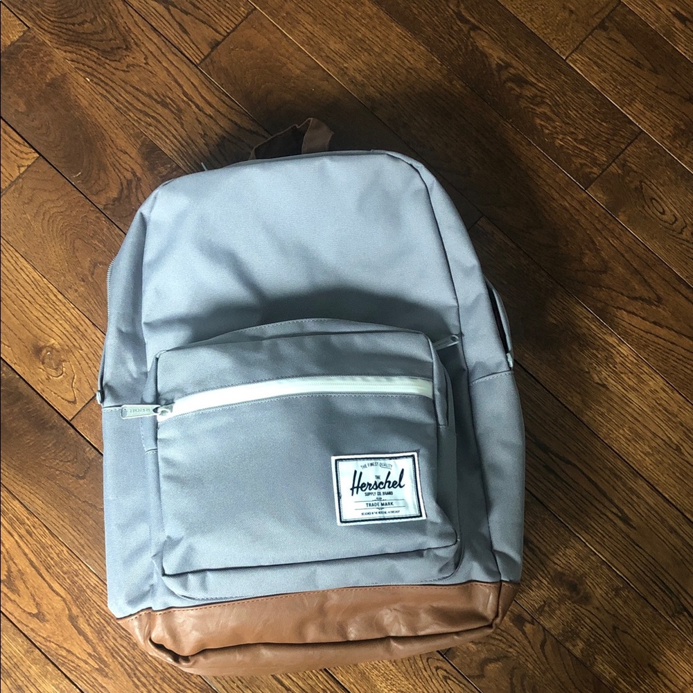 Herschel Supply Company Light Gray Backpack with Brown Base
